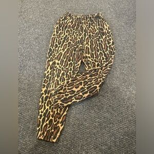 Zara Leopard joggers 8